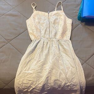 Sally Miller Cream Mini Dress